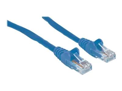 Intellinet Network Patch Cable, Cat6A, 7.5m, Blue, Copper, S/FTP, LSOH / LSZH, PVC, RJ45, Gold Plated Contacts, Snagless, Booted, Polybag - Patch-Kabel - RJ-45 (M)