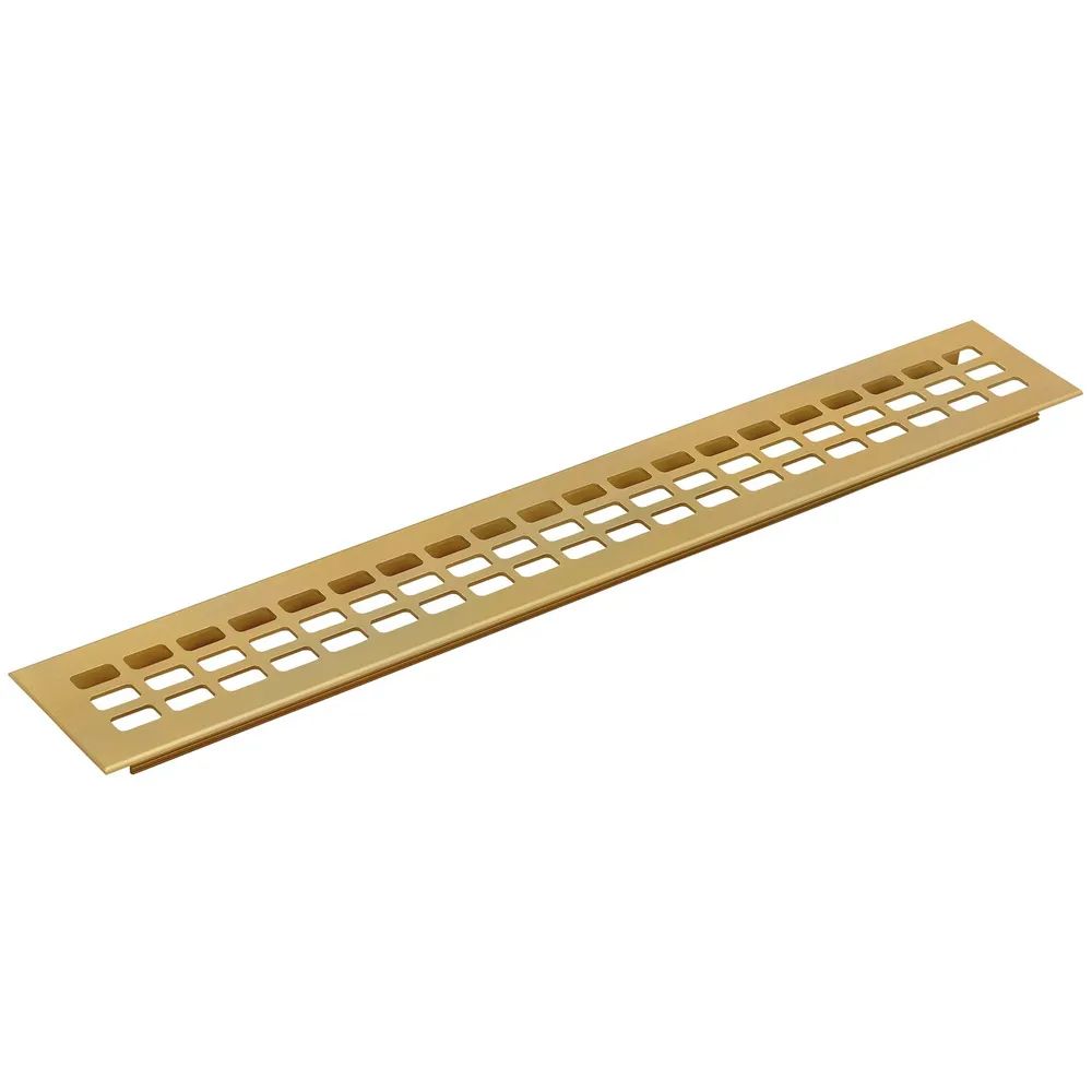 Solido Lüftungsgitter 400 x 80 mm Aluminium gold eloxiert
