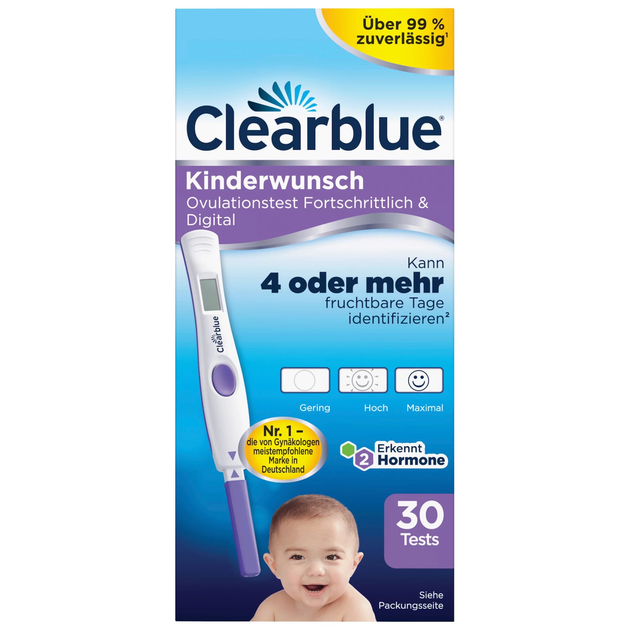 Clearblue Ovulationstest Fortschrittlich & Digital 30er