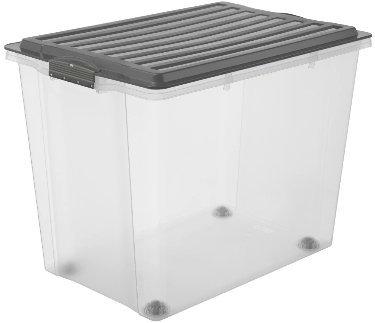 Rotho Stapelbox A3 mit Rollen, 70 l COMPACT