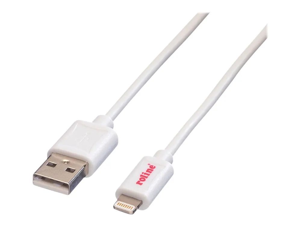 ROLINE Lightning-Kabel - Lightning männlich zu USB männlich