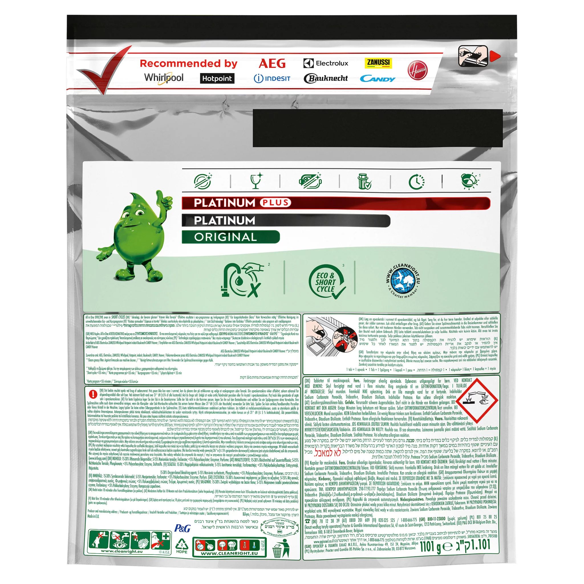 Fairy Tabs Platinum Plus Zitrone, 71 Stk.