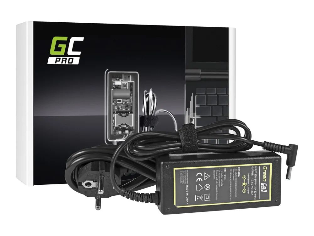 Green Cell PRO - Netzteil - AC - 65 Watt - Schwarz