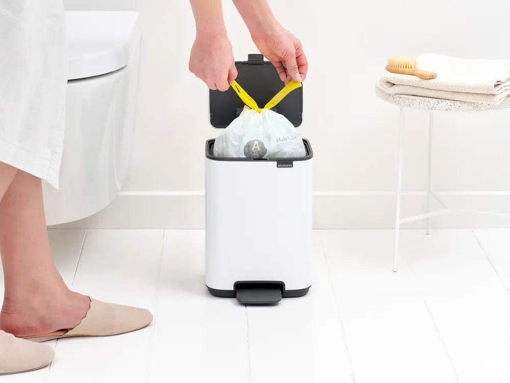 Brabantia Bo Treteimer, 4L - White