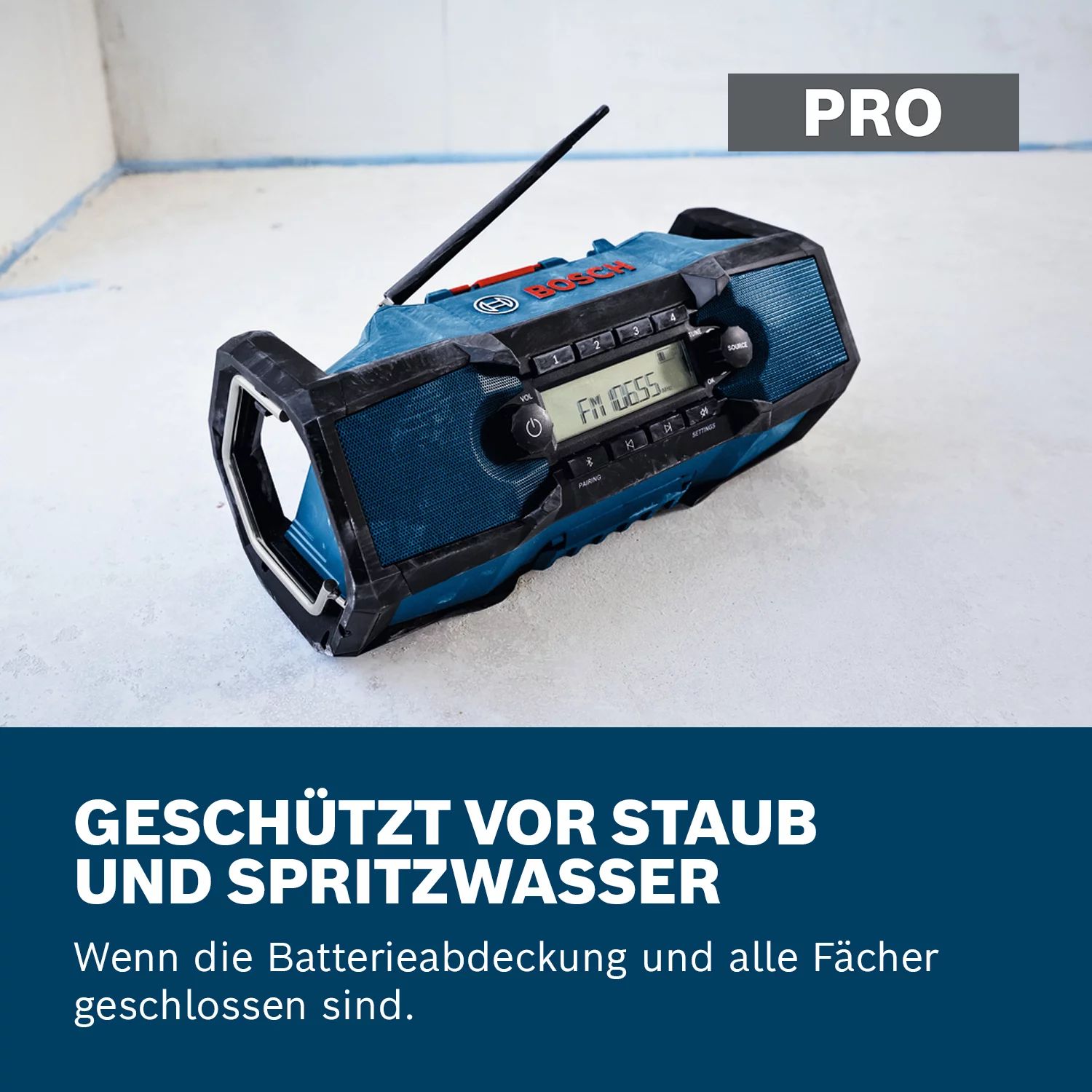 Bosch GPB18V-3C (Akku)-Baustellen‑Radio solo