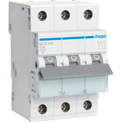 Hager LS-SCHALTER 3P 40A-C 6KA 3PLE / HAGER MCN340