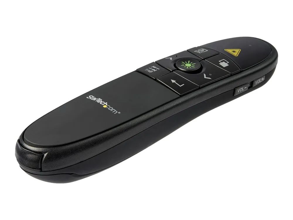 StarTech.com Drahtlose Präsentationsfernbedienung mit grünem Laserpointer - 27 m - Clicker für Mac und Windows (PRESREMOTEG)