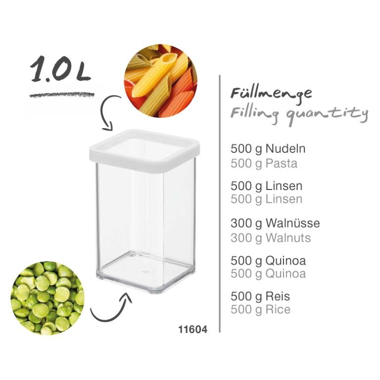 Rotho Premium Dose quadr. 1 l LOFT