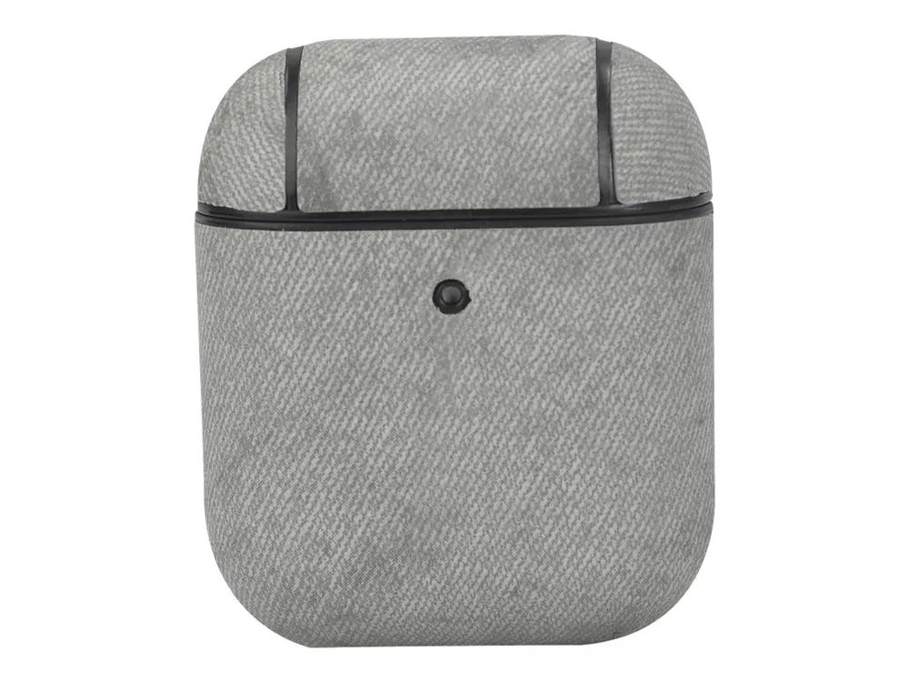TerraTec Air Box - Tasche für Kopfhöhrer - Polycarbonat - Fabric Gray - für Apple AirPods (1. Generation, 2. Generation)