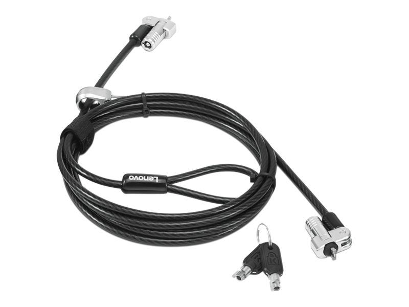 Lenovo Kensington NanoSaver Twin Head - Sicherheitskabelschloss - Schwarz