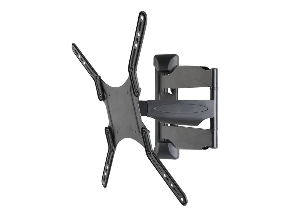 Techly Befestigungskit (Schnittstellengabel, 3 Gelenke, Schwenkarm-Wandhalterung) - für LCD-Display - Schwarz - Bildschirmgröße: 58.4-139.7 cm (23"-55")