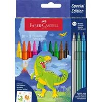 FABER-CASTELL Filzstift Dino 10+ 3+ Sticker