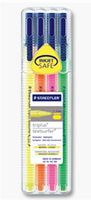 STAEDTLER triplus textsurfer - Textmarker - Neongrün, Neongelb, Neonorange, Neon Pink - Wasserbasierte Pigmenttinte - 1-4 mm - fein-breit (Packung mit 4)