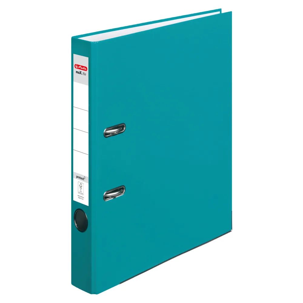 herlitz Ordner maX.file protect, A4, 5cm, caribbean turquoise