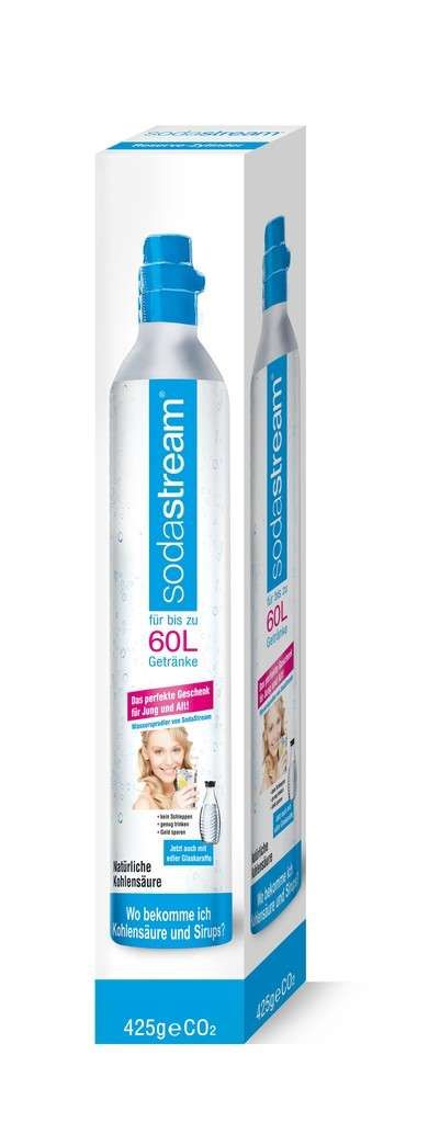 SodaStream Kohlensäure-Zylinder 60l & Glaskaraffe