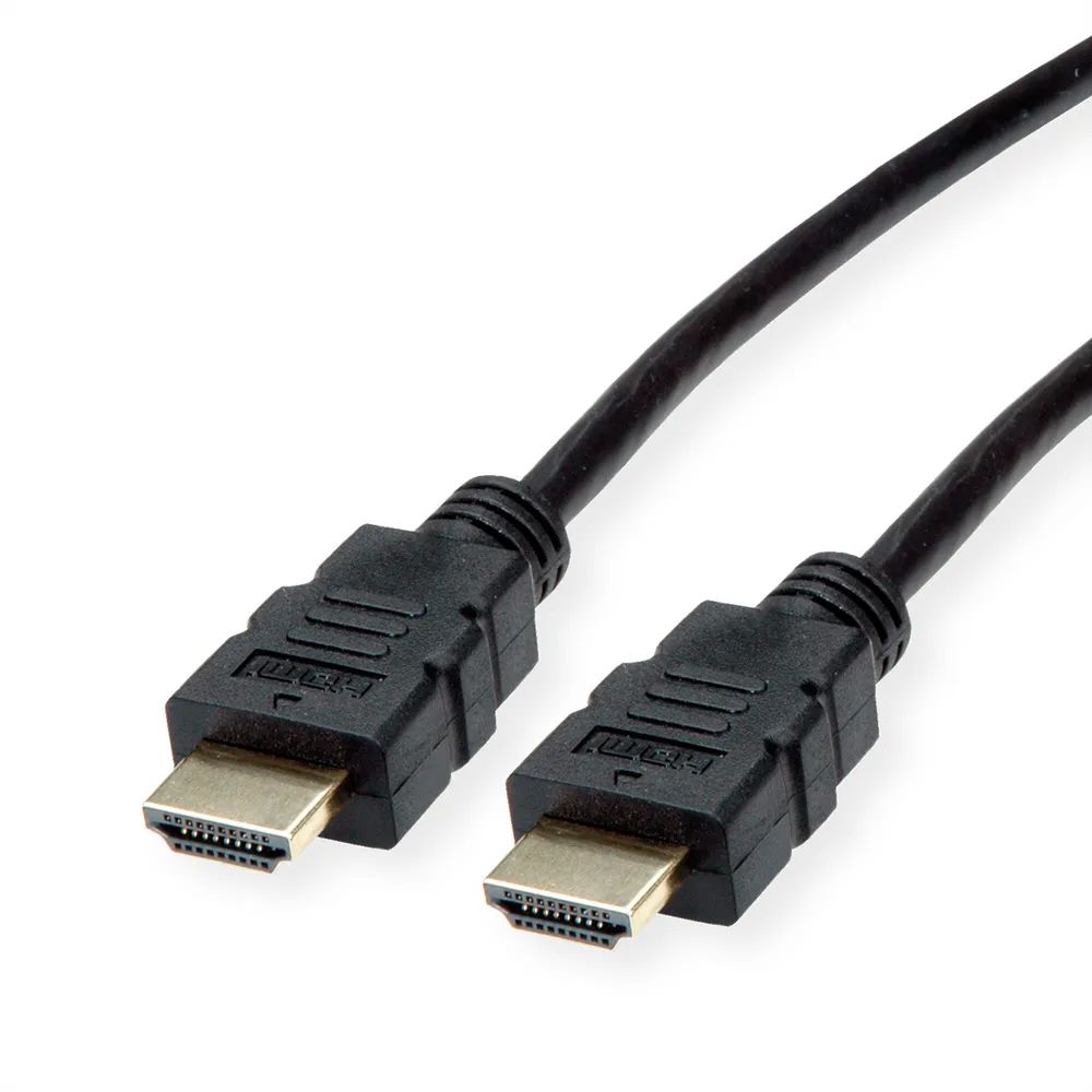 ROLINE HDMI High Speed Kabel mit Ethernet, TPE, schwarz, 2 m