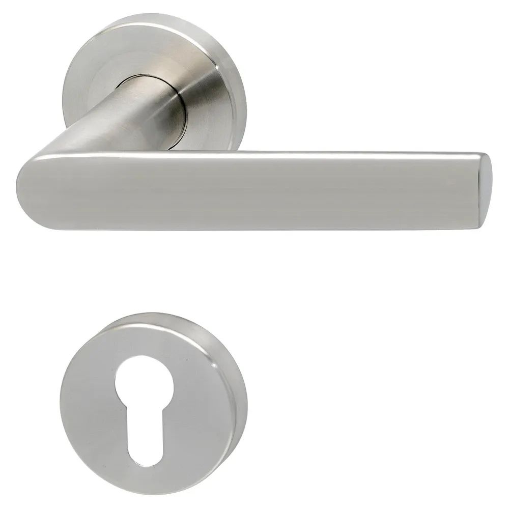 SOLIDO Drückergarnitur DOVER - auf Rosette PZ, 38 - 45, Edelstahl matt FH