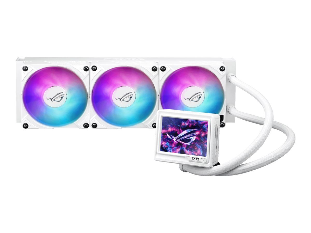 ASUS ROG RYUJIN III - White Edition - Flüssigkühlsystem für CPU im Waterblock-Design - Kühlergröße: 360 mm - (für: AM4, AM5, LGA1851, LGA1700, LGA1200, LGA115x Socket)