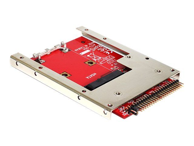 Delock Konverter IDE 44 Pin > mSATA mit 2.5" Rahmen - Speicher-Controller - mSATA (6.4 cm)