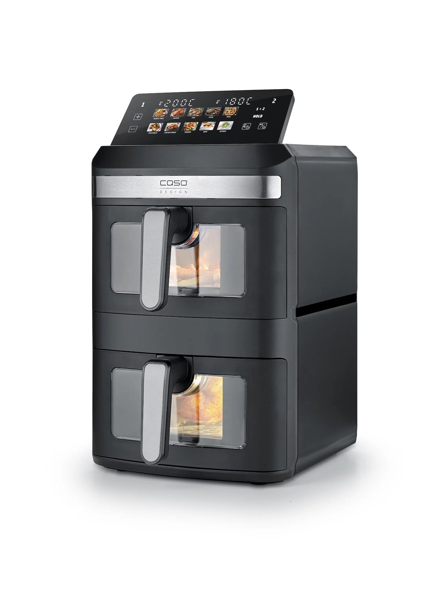 CASO AirFry DuoTower, 12,4 l Gesamtvolumen