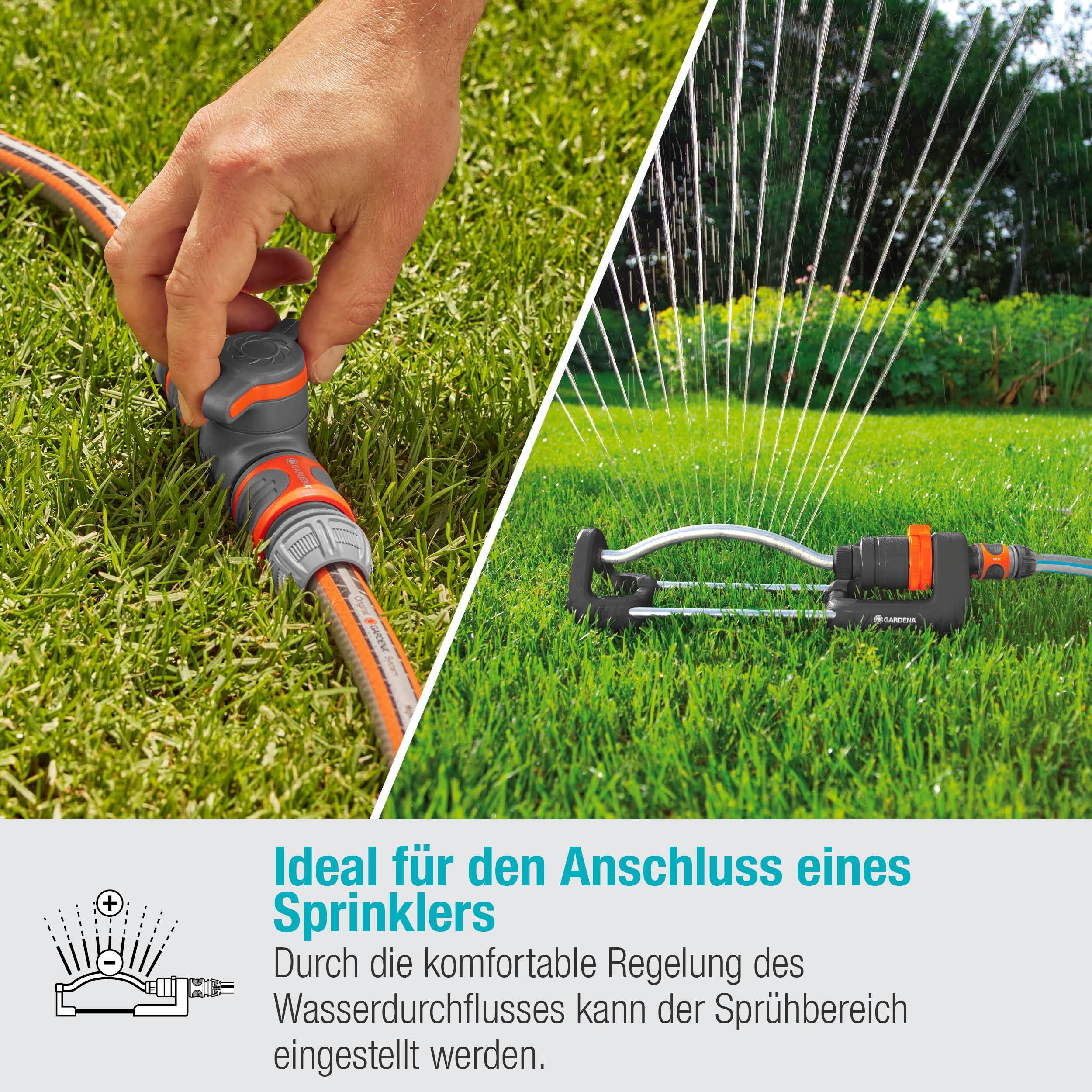 Gardena Kupplung mit Regulierventil, Blister