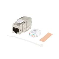 ShiverPeaks BS08-45003 - Flach - Silber - RJ-45 - Weiblich - Nickel/Gold - 22/24