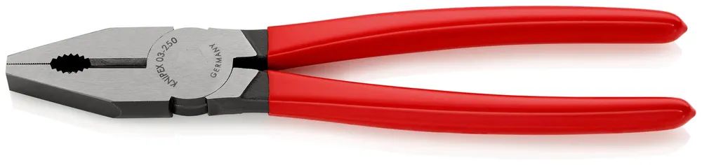 KNIPEX Kombizange mit Kunststoff überzogen schwarz atramentiert 250 mm