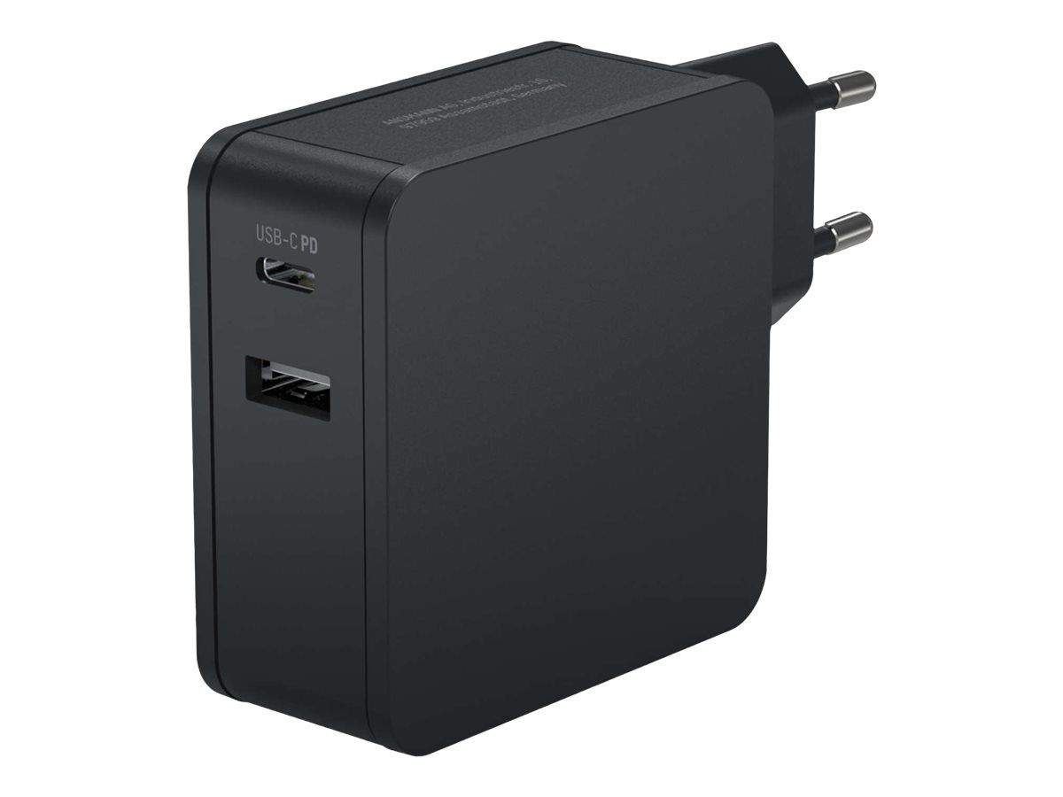 Ansmann 254PD - Netzteil - 60 Watt - PD, QC 3.0 - 2 Ausgabeanschlussstellen (USB, 24 pin USB-C)