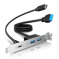 GrauGear Multi PCI Blende 1x USB-C 2x USB-A