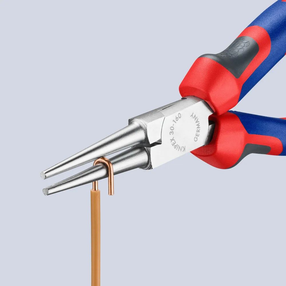 KNIPEX Langbeckzange mit Comfort-Griffen verchromt 160 mm