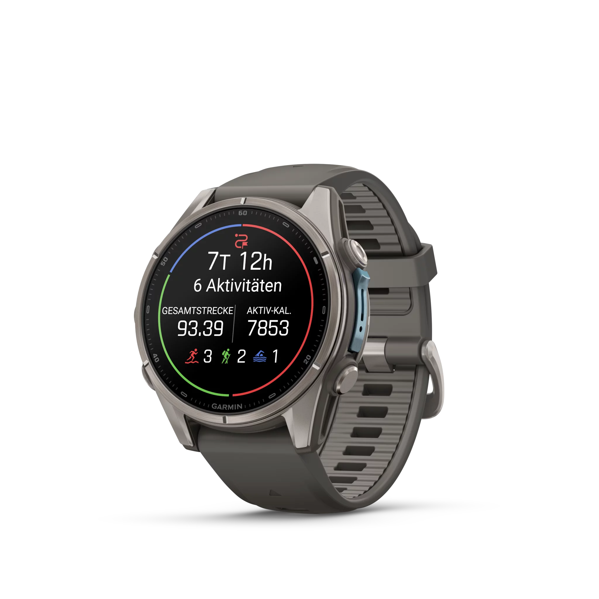 Garmin fēnix 9, 43mm Kieselgrau/Titan