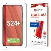 E.V.I. Displex Panzerglas 10H für Samsung Galaxy S24+ - Eco-Montagerahmen - Full Cover