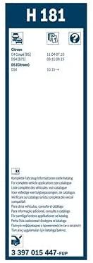 Bosch KFZ Wischblatt H181