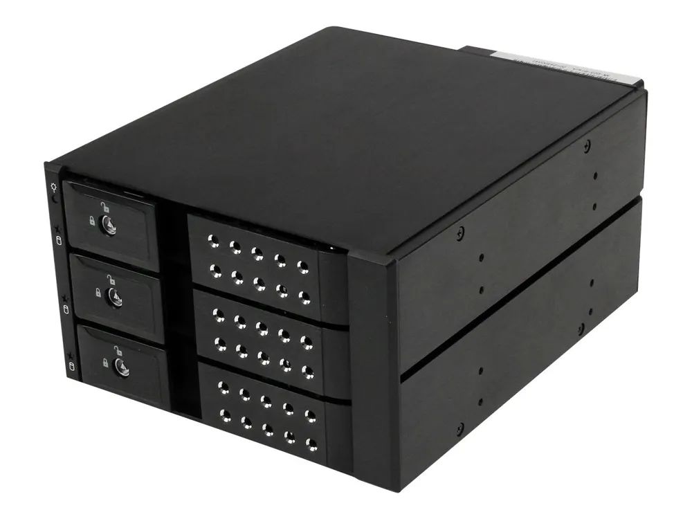 StarTech.com 3-fach 3,5 trägerloser SATA Festplatten Aluminium Wechselrahmen Backplane - 3 Bay 3,5 Zoll (8,9cm)