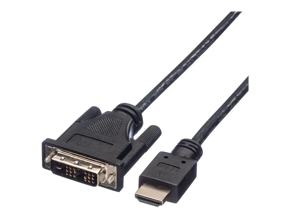 ROLINE Adapterkabel - DVI-D männlich zu HDMI männlich
