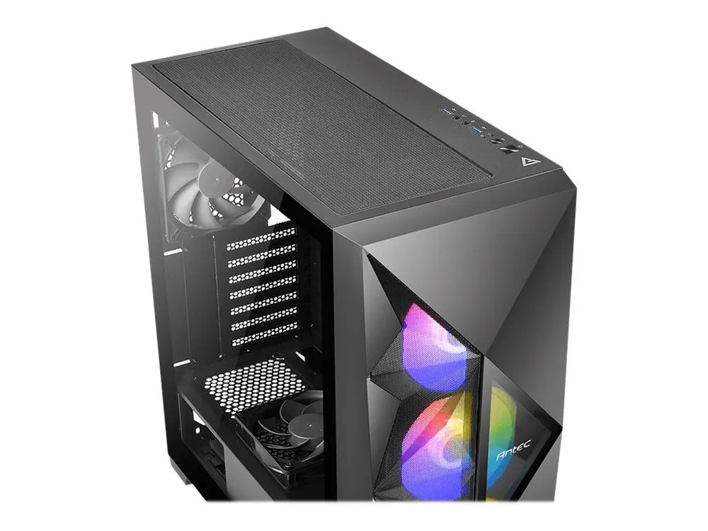 Antec Geh Antec Gamer Dark Fleet DF800 FLUX Midi Tower schwarz W7P