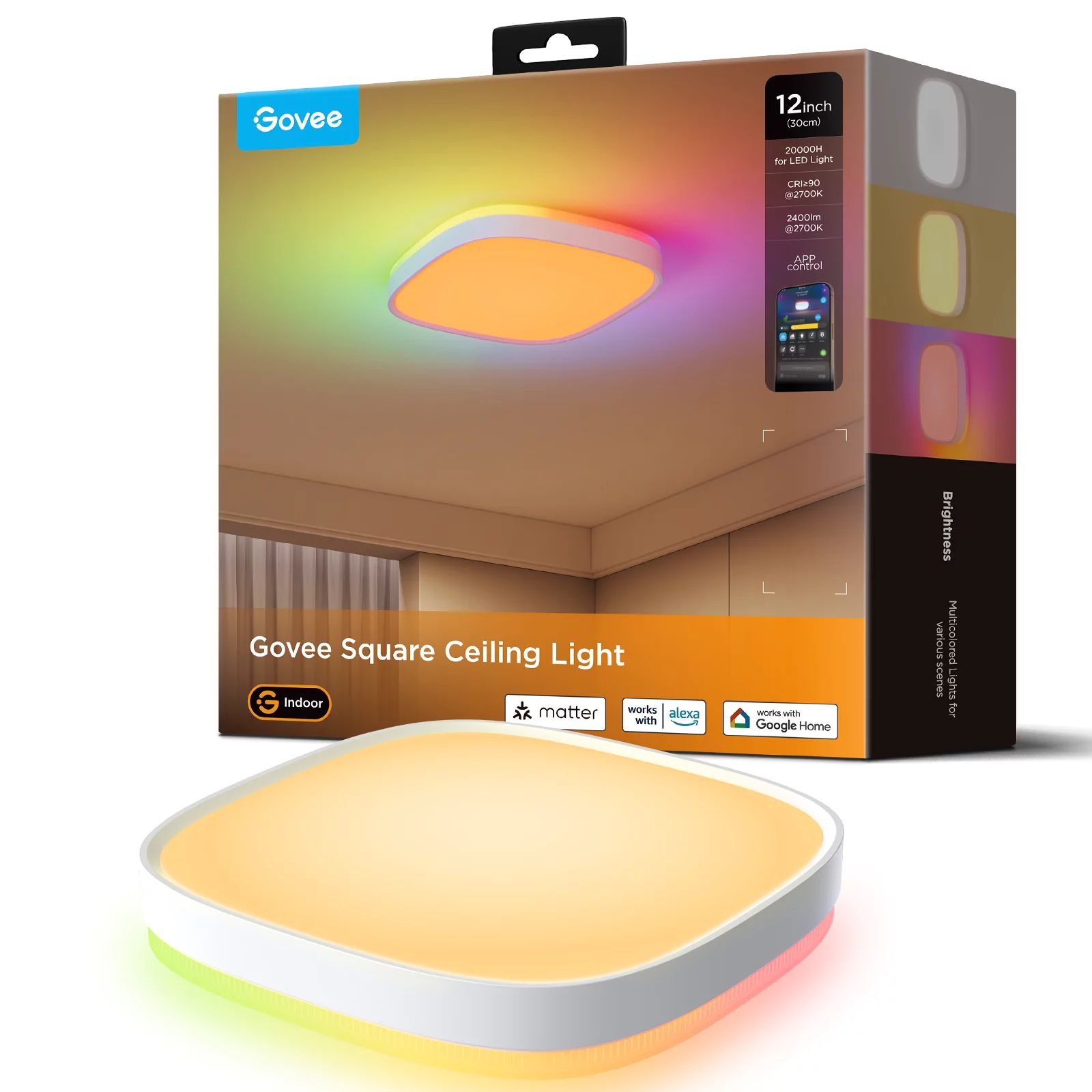 Govee Deckenleuchte 30 cm 24 W 2400 lm RGBWW+ RGBIC