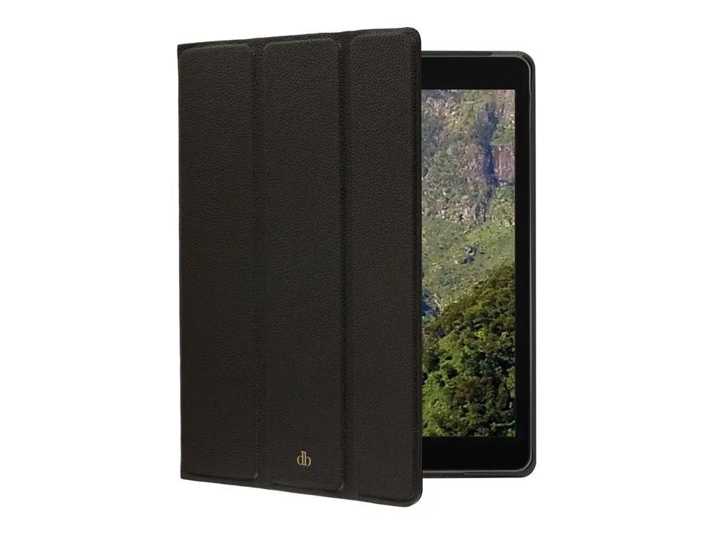 dbramante1928 Milan - Flip-Hülle für Tablet - Vollnarbenleder - Night Black - 10.2" - für Apple 10.2-inch iPad (9. Generation)