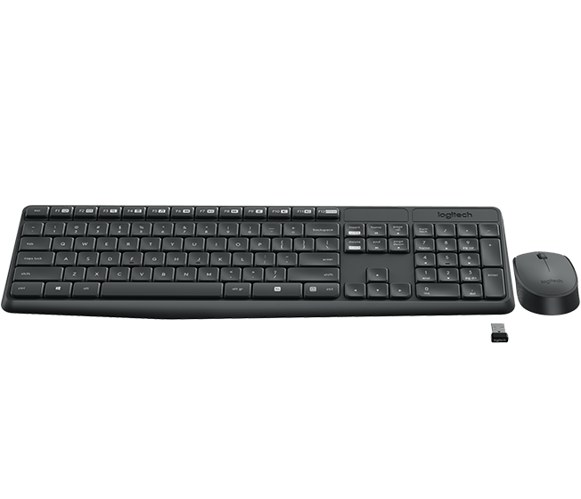 Logitech MK235 - Tastatur-und-Maus-Set - kabellos