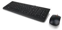 Lenovo 300 - Volle Größe (100%) - Kabelgebunden - USB - QWERTY - Schwarz - Maus enthalten