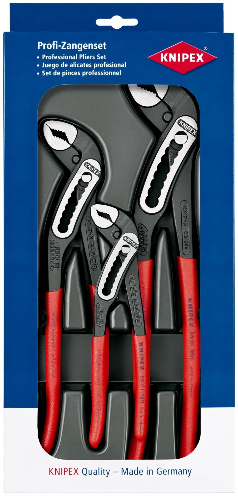 KNIPEX Alligator®-Paket 1 x 88 01 180, 1 x 88 01 250, 1 x 88 01 300