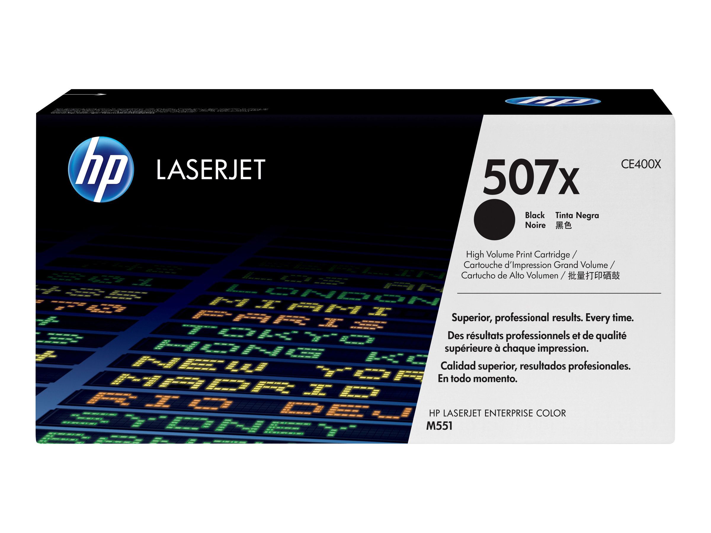 HP 507X - Hohe Ergiebigkeit - Schwarz - original - LaserJet - Tonerpatrone (CE400X)