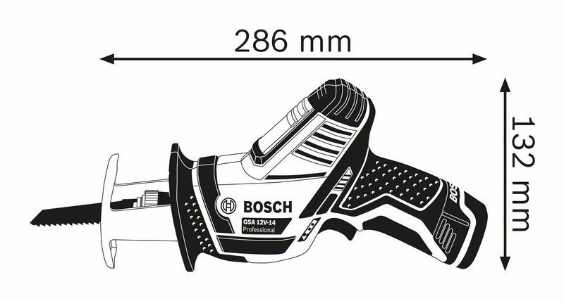 Bosch Professional GSA 12V-14 L-Boxx + Akku