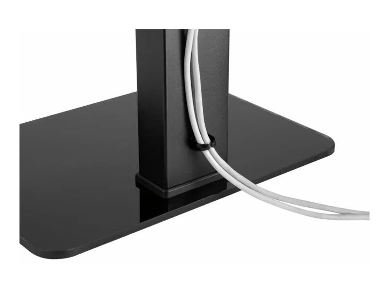 Equip Aufstellung - für LCD-Display / Curved LCD-Display - universal - Kunststoff, stainless steel, Glas - Schwarz - Bildschirmgröße: 94-177.8 cm (37"-70")