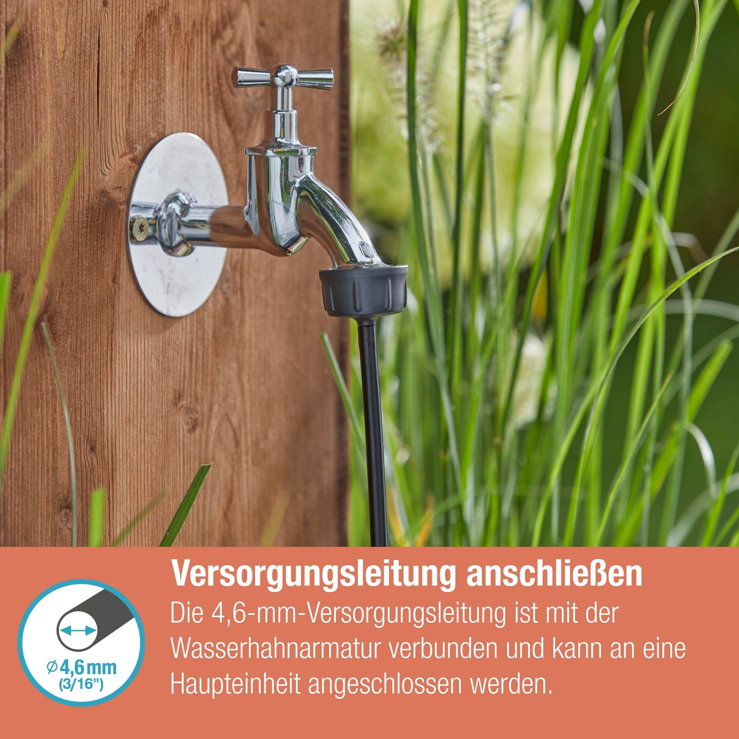 Gardena Micro-Drip-System Hahnanschluss 4,6 mm (3/16") - G 3/4"