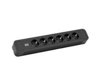 Bachmann PRIMO 2 - Steckdosenleiste - Wechselstrom 250 V - Eingabe, Eingang power CEE 7/7 - Ausgangsanschlüsse: 6 (power CEE 7/3)