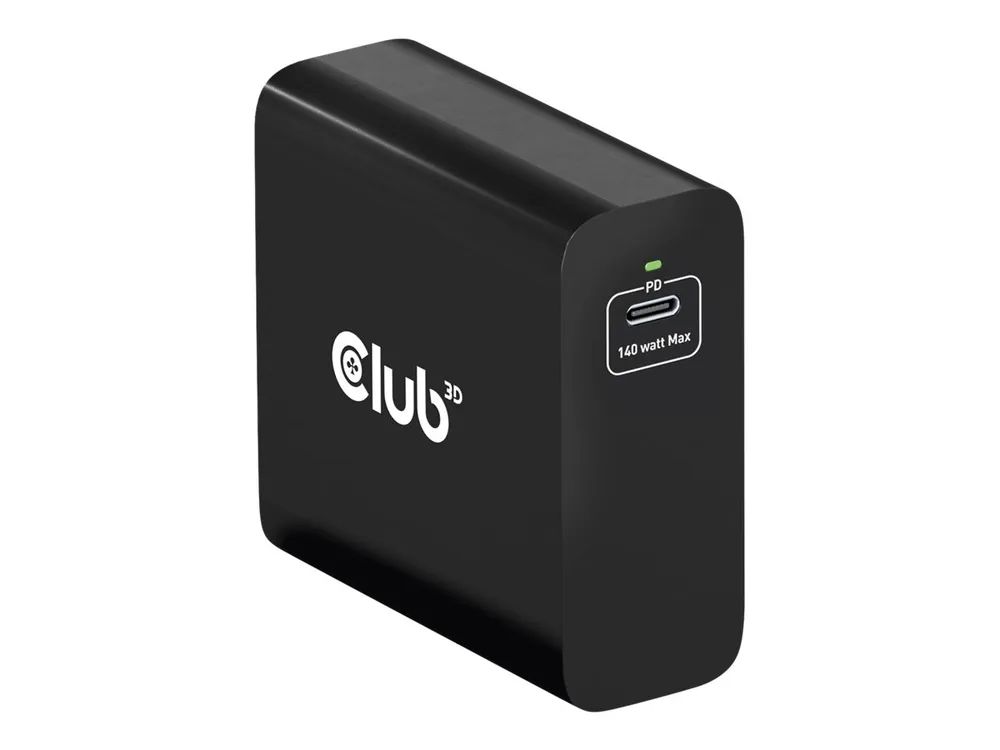 Club 3D Netzteil - GaN-Technologie - 140 Watt - 5 A - Power Delivery 3.1 (24 pin USB-C)