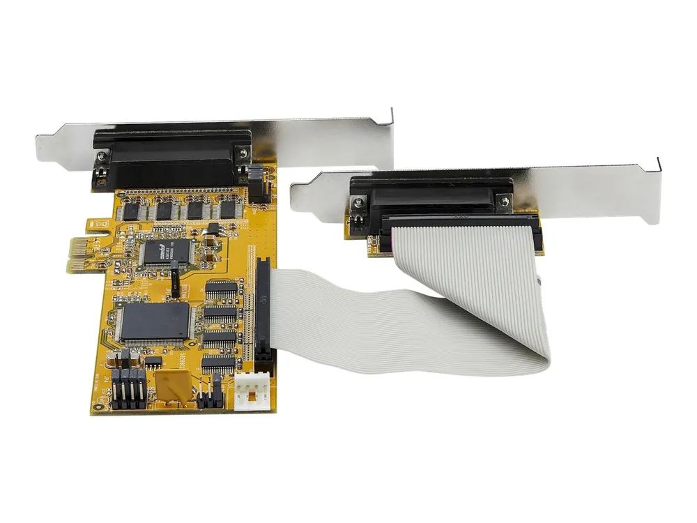StarTech.com PEX8S1050LP PCI Express Schnittstellenkarte (8 Ports, RS232, PCIe, low profile, 16550 UART, DB9 Serial Card)