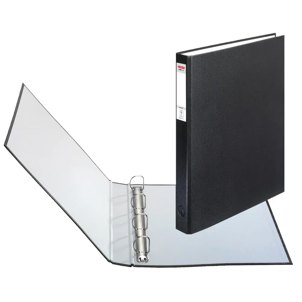 herlitz Ringbuch maX.file protect 4-Ring A4 schwarz