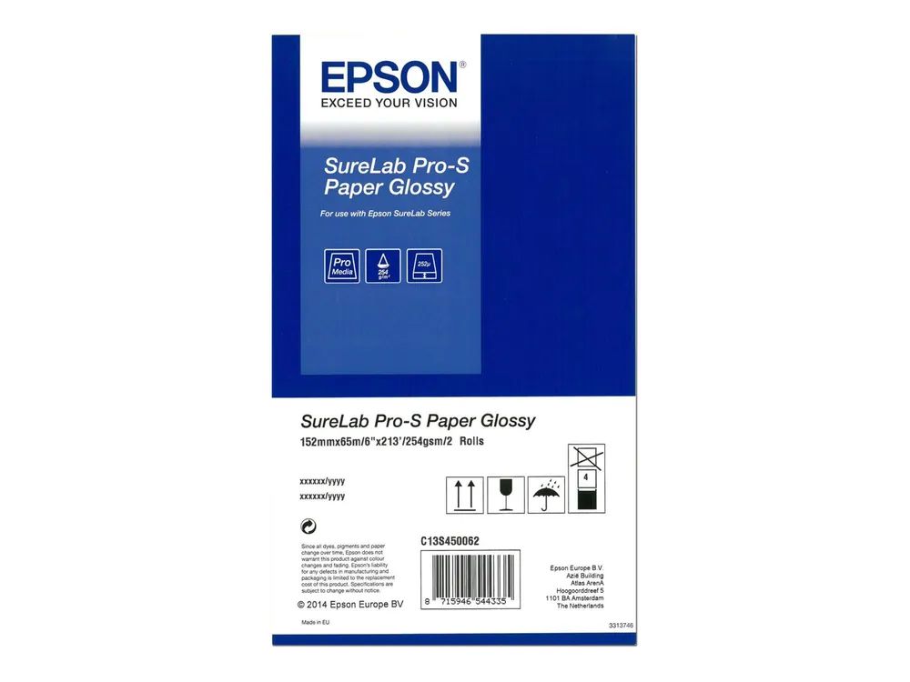 Epson SureLab Pro-S Paper Glossy - Glänzend - 252 Mikron - Rolle (15,2 cm x 65 m)
